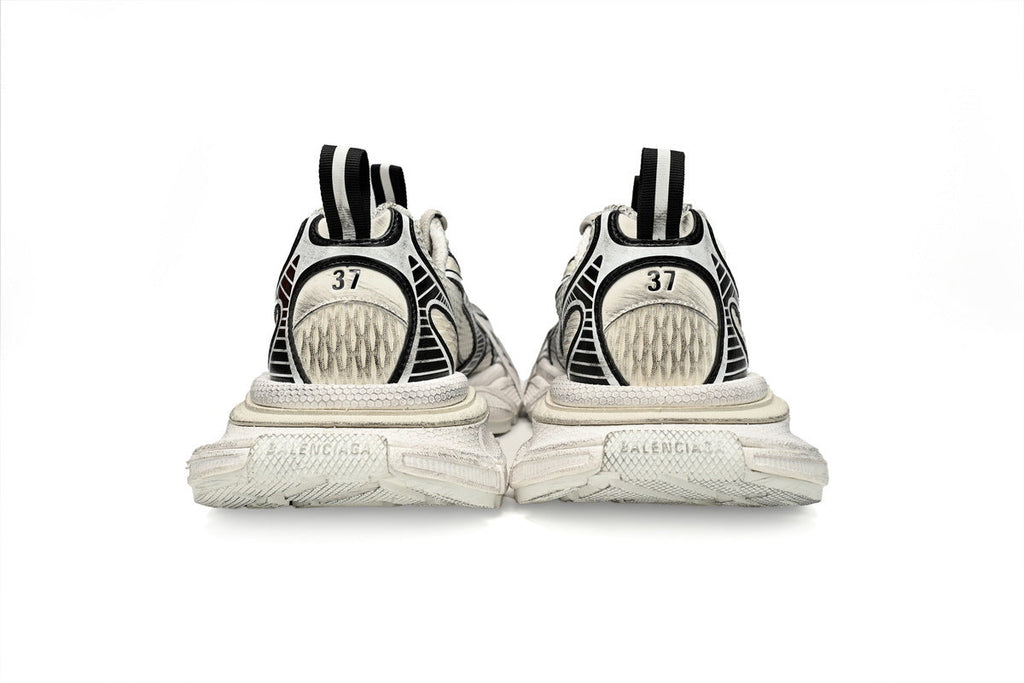 Balenciaga 3XL Sneaker "Eggshell Black"-retro thick sole dad shoes，Women's Shoe Sale / Men's Shoe Sale