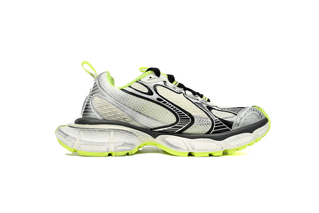 Balenciaga 3XL Sneaker "White Fluorescent Yellow"-retro thick sole dad shoes，Women's Shoe Sale / Men's Shoe Sale