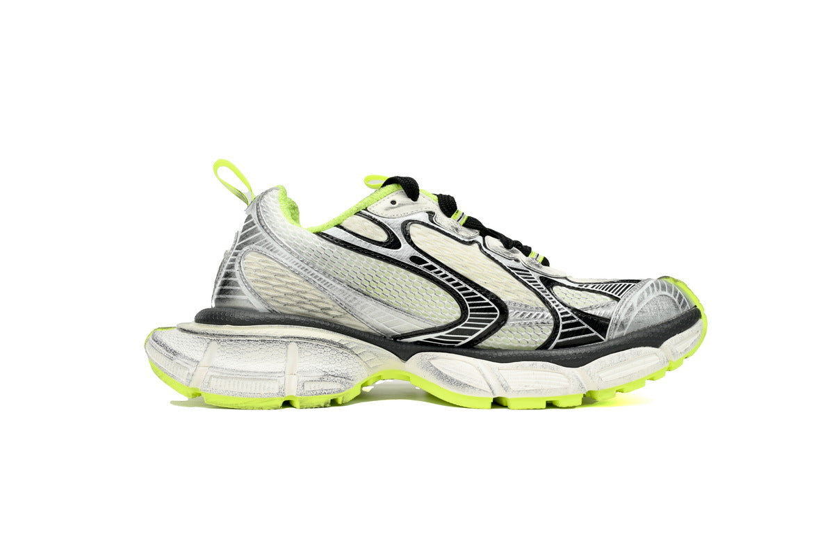 Balenciaga 3XL Sneaker "White Fluorescent Yellow"-retro thick sole dad shoes，Women's Shoe Sale / Men's Shoe Sale