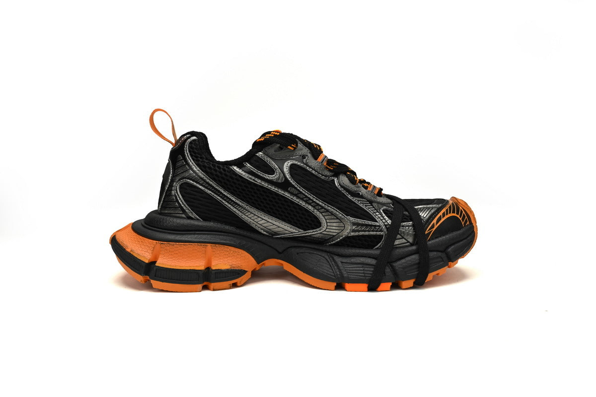 Balenciaga 3XL Sneaker "Black Orange Silver"-retro thick sole dad shoes，Women's Shoe Sale / Men's Shoe Sale