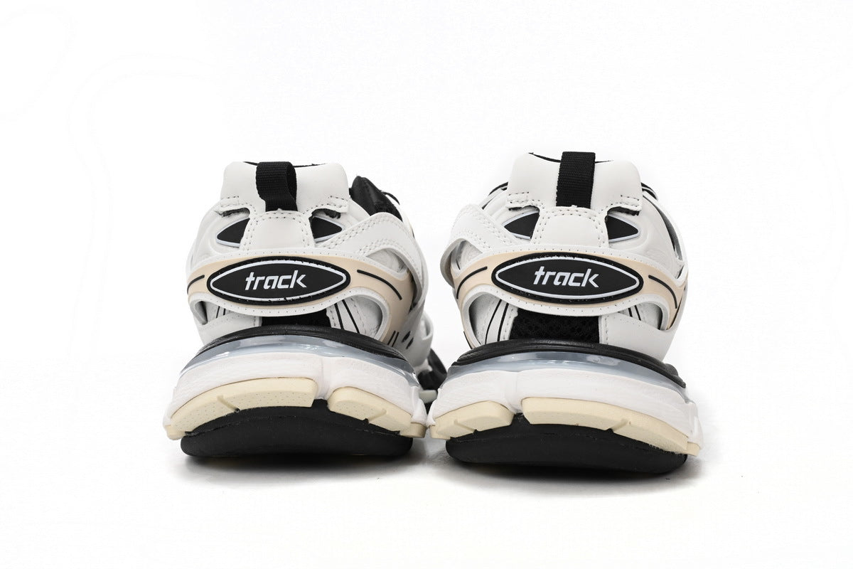 Balenciaga Track Sneakers "White Black Beige"-retro thick sole dad shoes，Women's Shoe Sale / Men's Shoe Sale