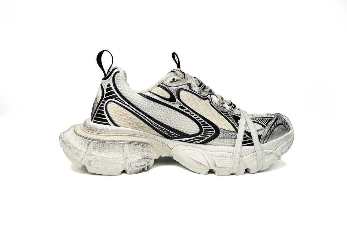 Balenciaga 3XL Sneaker "Eggshell Black"-retro thick sole dad shoes，Women's Shoe Sale / Men's Shoe Sale