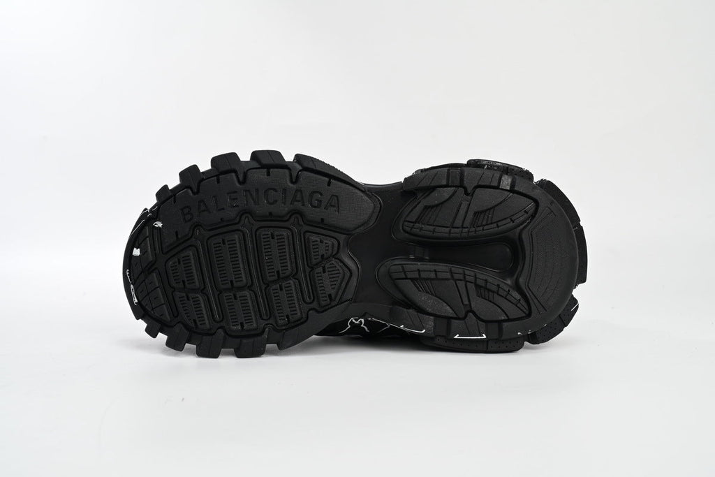Balenciaga Track Sneakers "Black White Sketch"-retro thick sole dad shoes，Women's Shoe Sale / Men's Shoe Sale