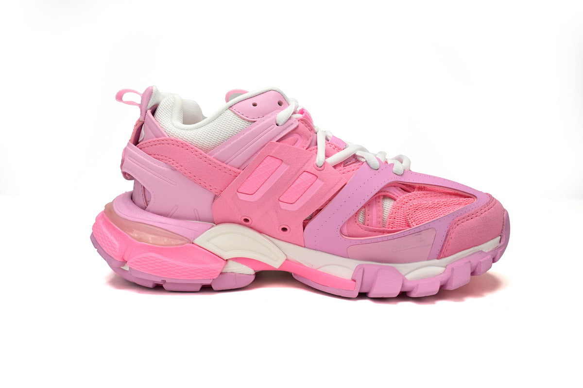 Balenciaga Track Sneakers "Pink Mix"-retro thick sole dad shoes，Women's Shoe Sale / Men's Shoe Sale