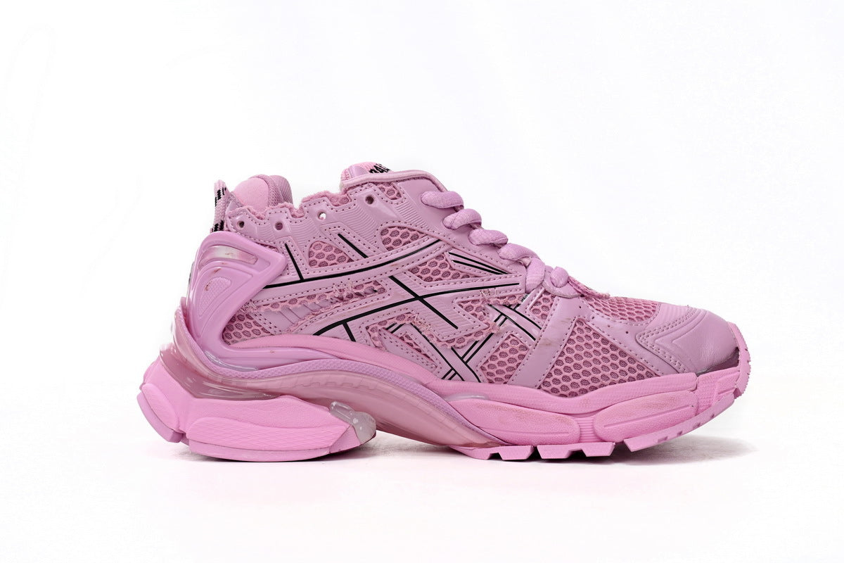 Balenciaga Runner Sneakers "Pink"-retro thick sole dad shoes，Women's Shoe Sale / Men's Shoe Sale