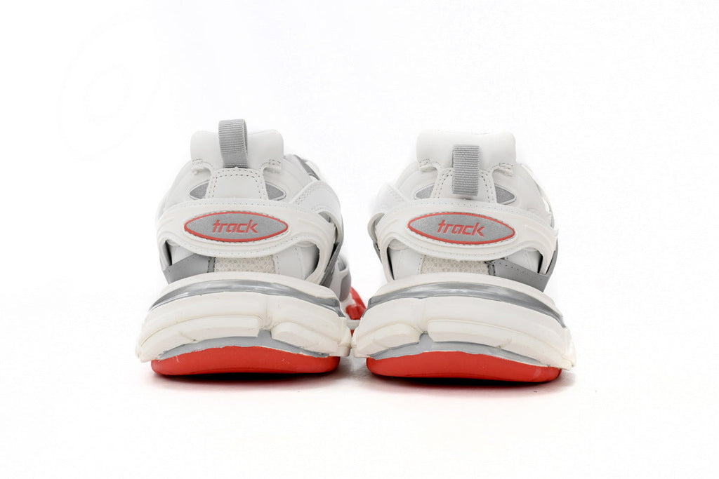 Balenciaga Track Sneakers "White Grey Red"-retro thick sole dad shoes，Women's Shoe Sale / Men's Shoe Sale