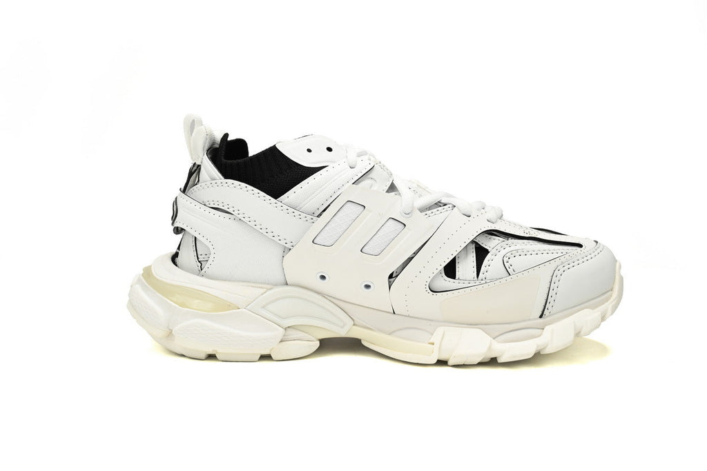 Balenciaga Track Sock Sneakers "White Black"-retro thick sole dad shoes，Women's Shoe Sale / Men's Shoe Sale