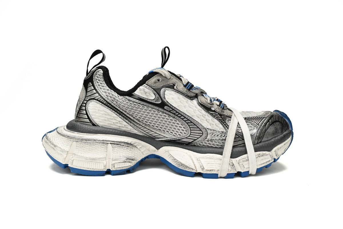 Balenciaga 3XL Sneaker "Grey White Blue"-retro thick sole dad shoes，Women's Shoe Sale / Men's Shoe Sale