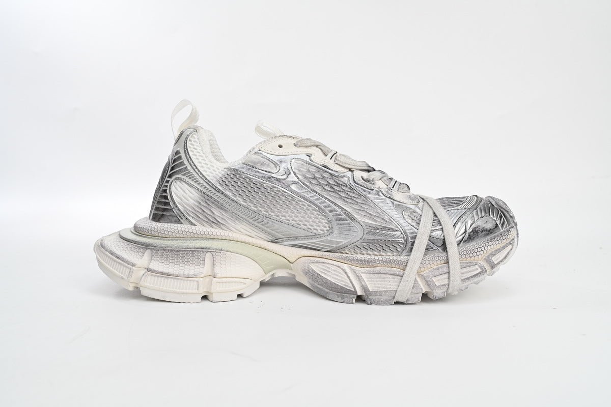 Balenciaga 3XL Sneakers "Silver White"-retro thick sole dad shoes，Women's Shoe Sale / Men's Shoe Sale