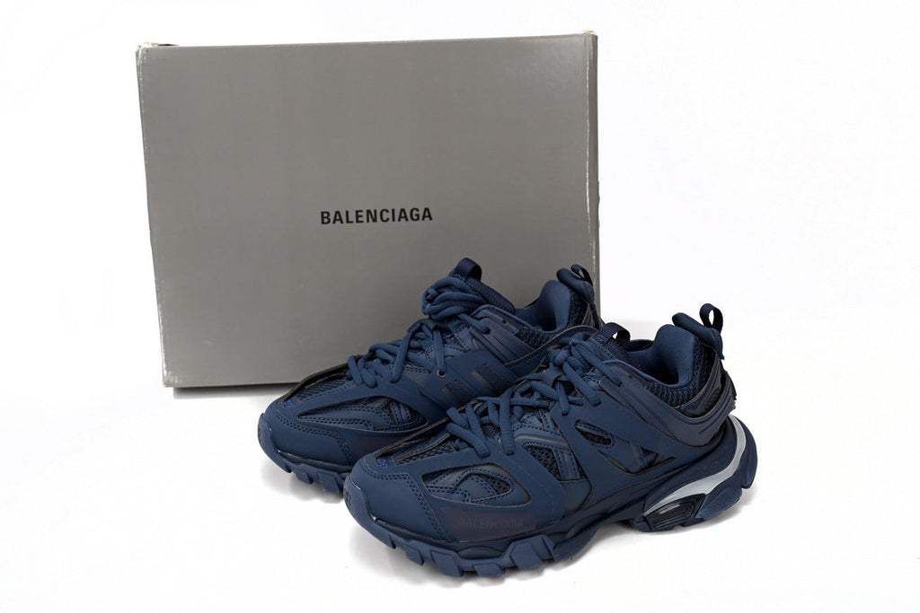 Balenciaga Track Sneakers "Dark Navy" Mesh Chunky Low Top Trainer