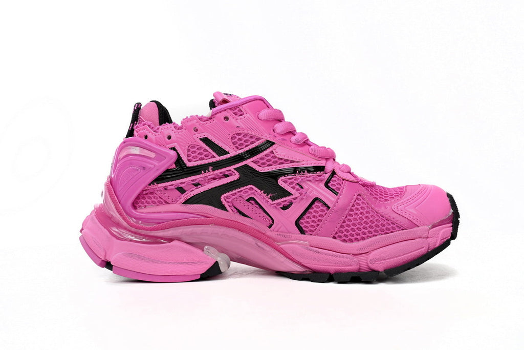 Balenciaga Runner Series Sneakers "Hot Pink Black"-retro thick sole dad shoes，Women's Shoe Sale / Men's Shoe Sale