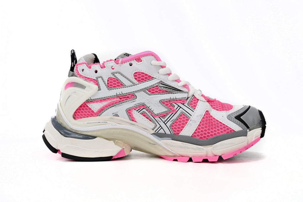 Balenciaga Runner Sneaker "Pink White"-retro thick sole dad shoes，Women's Shoe Sale / Men's Shoe Sale