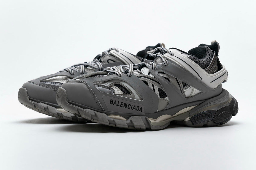Balenciaga Track Sneakers "Grey White" Mesh Chunky Low Top Trainer