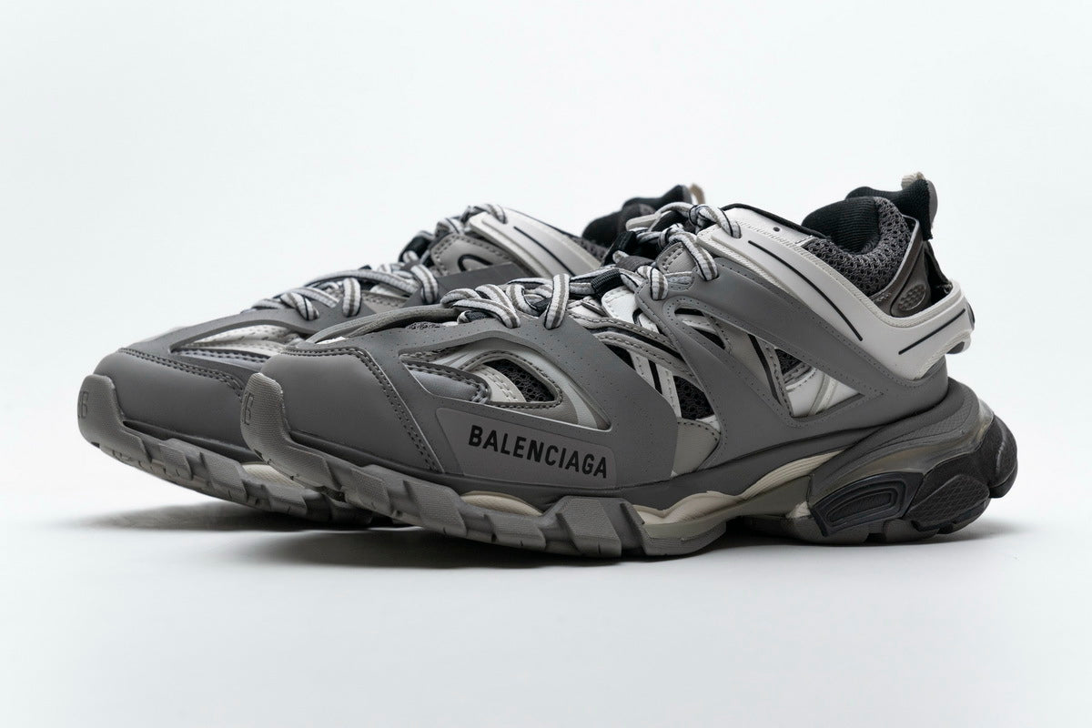 Balenciaga Track Sneakers "Grey White" Mesh Chunky Low Top Trainer