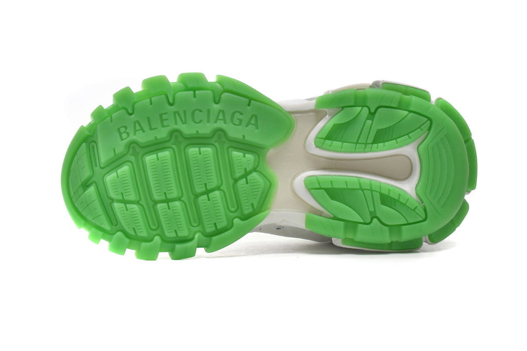 Balenciaga Track Sneakers "White Green Glow"-retro thick sole dad shoes，Women's Shoe Sale / Men's Shoe Sale