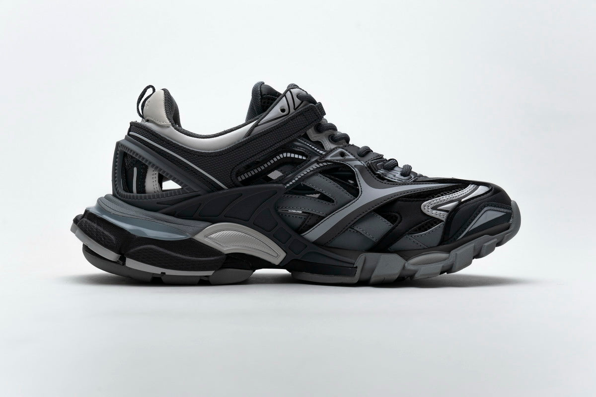 Balenciaga Track 2 Sneakers Men "Dark Grey"-retro thick sole dad shoes，Women's Shoe Sale / Men's Shoe Sale