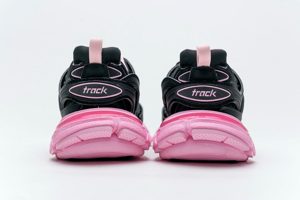 Balenciaga Track 2 Sneakers "Black Light Pink"-retro thick sole dad shoes，Women's Shoe Sale / Men's Shoe Sale
