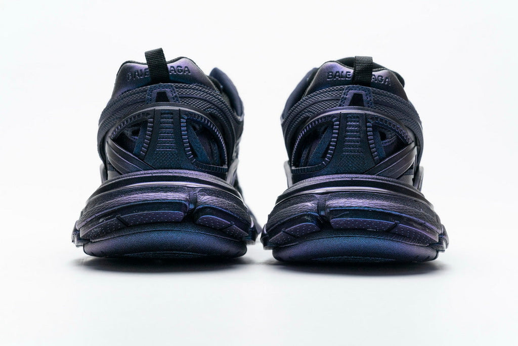 Balenciaga Track 2 Open Sneakers "Iridescent Blue Purple"-retro thick sole dad shoes，Women's Shoe Sale / Men's Shoe Sale