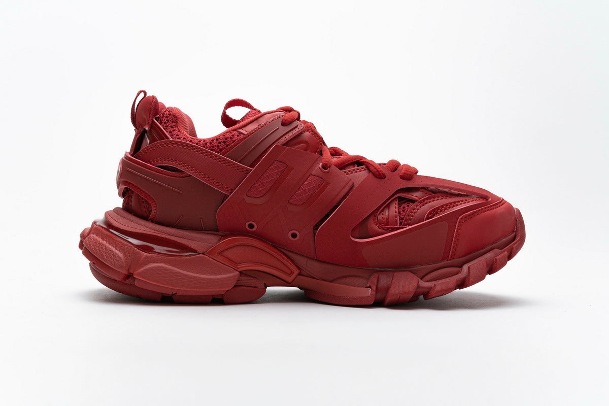 Balenciaga Track Sneakers "Red"-retro thick sole dad shoes，Women's Shoe Sale / Men's Shoe Sale