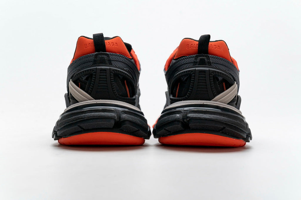 Balenciaga Track 2 Sneakers Men "Dark Gray Orange"-retro thick sole dad shoes，Women's Shoe Sale / Men's Shoe Sale