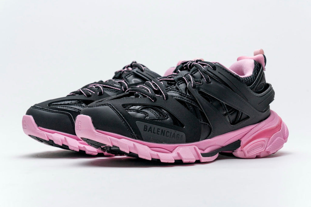 Balenciaga Track 2 Sneakers "Black Light Pink"-retro thick sole dad shoes，Women's Shoe Sale / Men's Shoe Sale