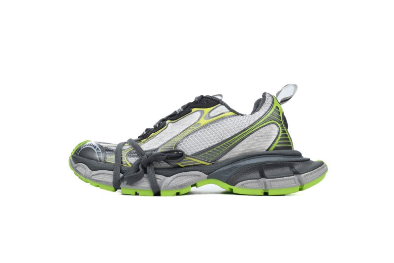 Balenciaga 3XL Sneaker "White Grey Fluorescent Green"-retro thick sole dad shoes，Women's Shoe Sale / Men's Shoe Sale
