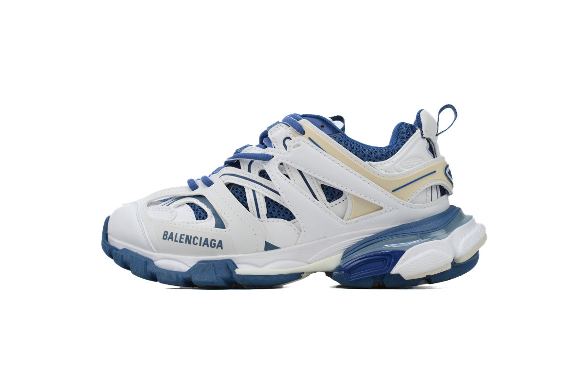 Balenciaga Track 2.0 Sneakers "White Blue Beige" Men Women Fashion Dad Shoes