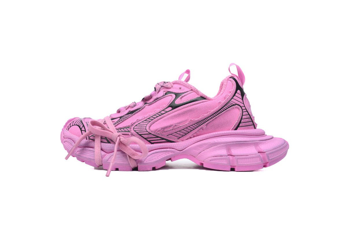 Balenciaga 3XL Destroyed Sneakers "Pink"-retro thick sole dad shoes，Women's Shoe Sale / Men's Shoe Sale
