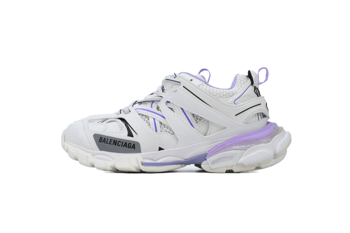 Balenciaga Track 2.0 Sneakers "White Purple" Men Women Chunky Dad Shoes
