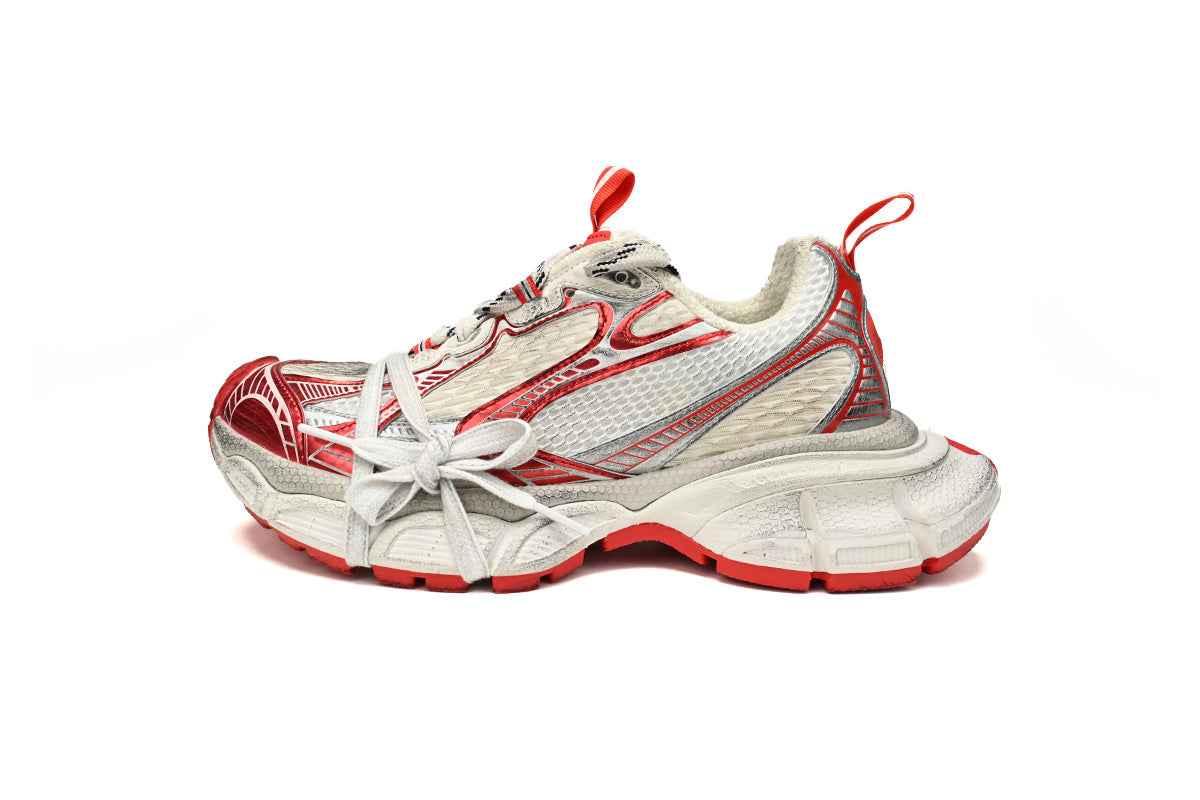 Balenciaga 3XL Sneaker "White Red"-retro thick sole dad shoes，Women's Shoe Sale / Men's Shoe Sale