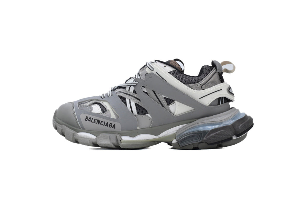 Balenciaga Track Trainer Sneakers "Grey White"-retro thick sole dad shoes，Women's Shoe Sale / Men's Shoe Sale