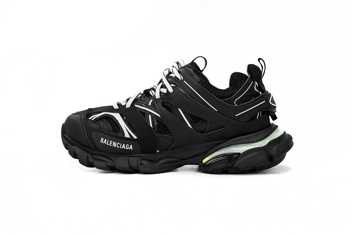 Balenciaga Track Sneakers "Black White" Mesh Chunky Low Top Trainer