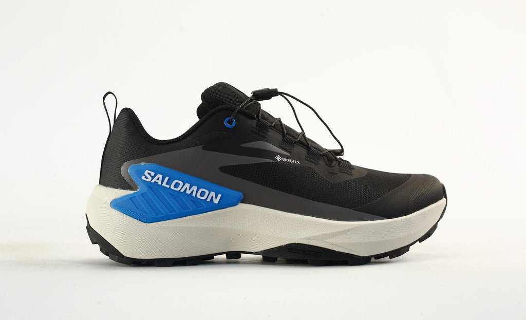 Salomon Genesis GTX Trail Running Shoes "Black White Blue"- outdoor hiking shoes/Women's Shoe Sale / Men's Shoe Sale