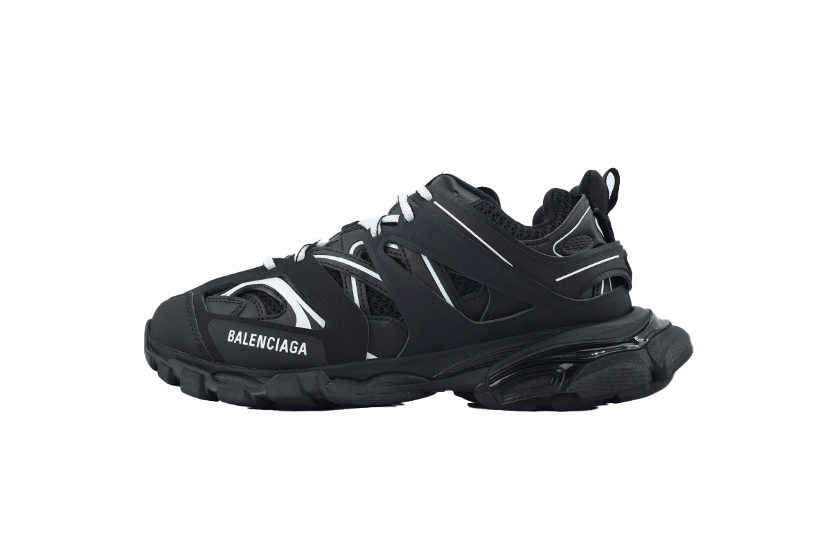 Balenciaga Track Sneakers "Black White"-retro thick sole dad shoes，Women's Shoe Sale / Men's Shoe Sale
