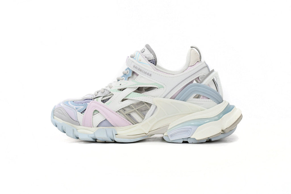 Balenciaga Track 2 Open Sneakers "Pastel Multicolor"-retro thick sole dad shoes，Women's Shoe Sale / Men's Shoe Sale