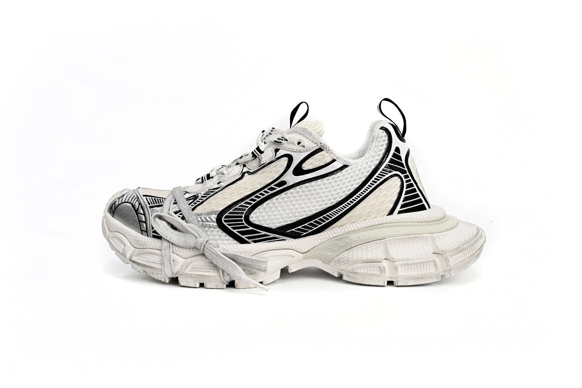 Balenciaga 3XL Sneaker "Eggshell Black"-retro thick sole dad shoes，Women's Shoe Sale / Men's Shoe Sale