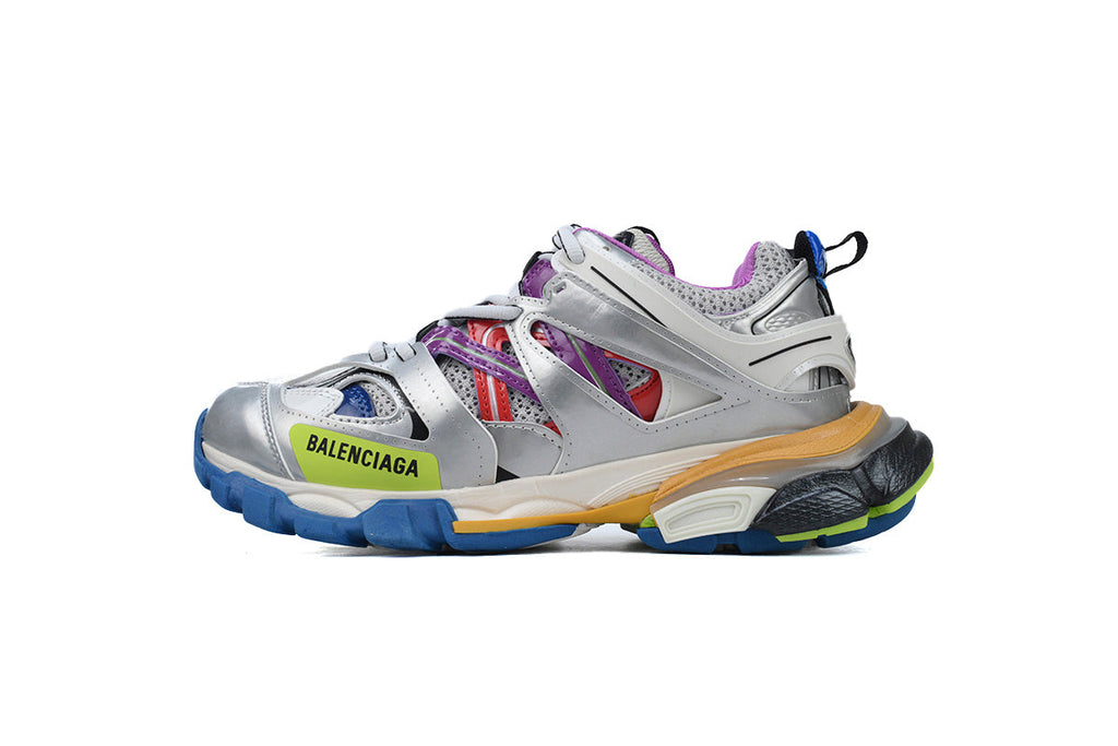 Balenciaga Track 2.0 Sneakers "Silver Multicolor" Men Women Chunky Dad Shoes