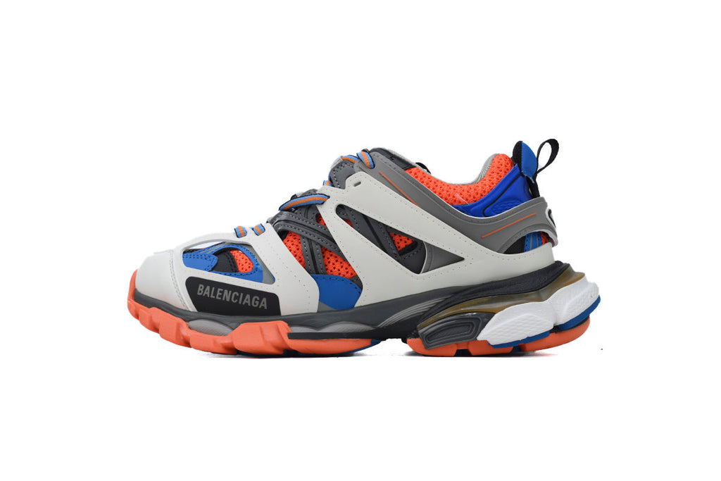 Balenciaga Track 2.0 Sneakers "White Grey Orange Blue" Men Women Outdoor Dad Shoes