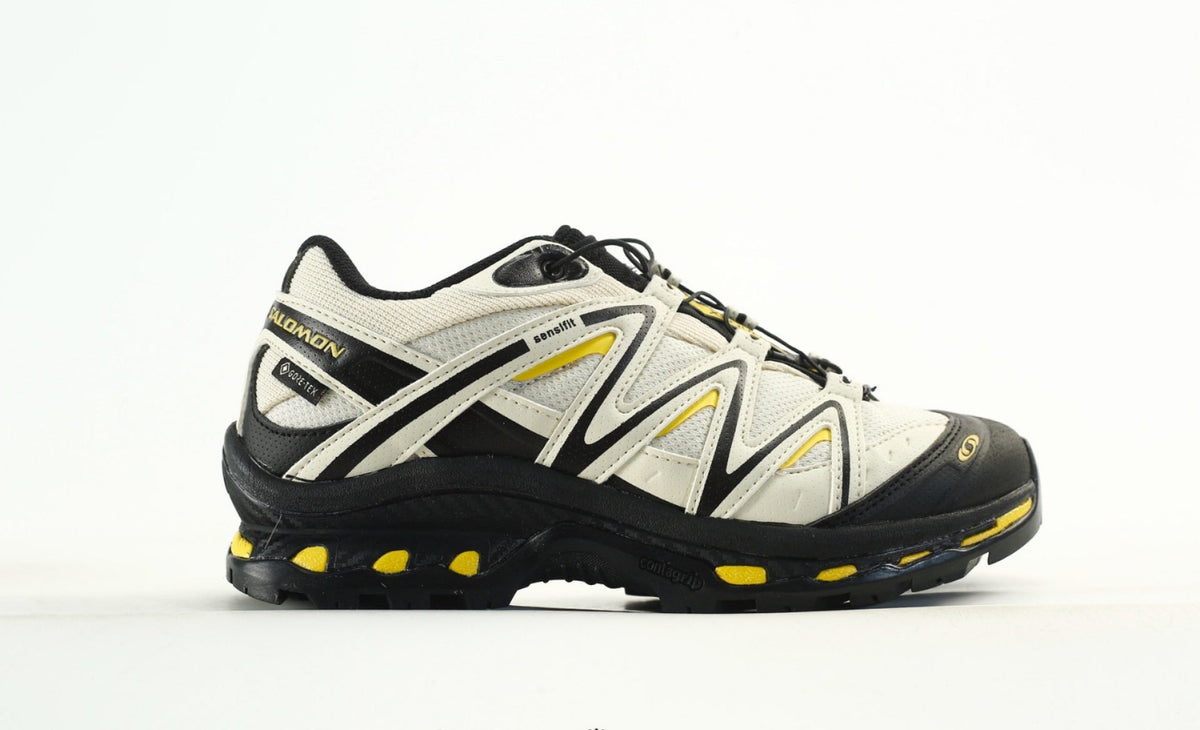 Salomon XT-Quest GORE-TEX Waterproof Trail Running & Hiking Shoes, “Off-White/Black/Yellow”