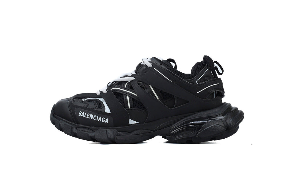 Balenciaga Track Sneakers "Black White"-retro thick sole dad shoes，Women's Shoe Sale / Men's Shoe Sale