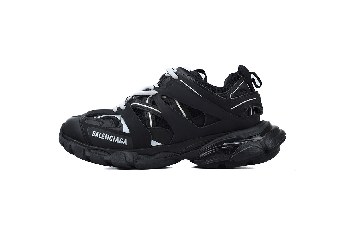 Balenciaga Track Sneakers "Black White"-retro thick sole dad shoes，Women's Shoe Sale / Men's Shoe Sale