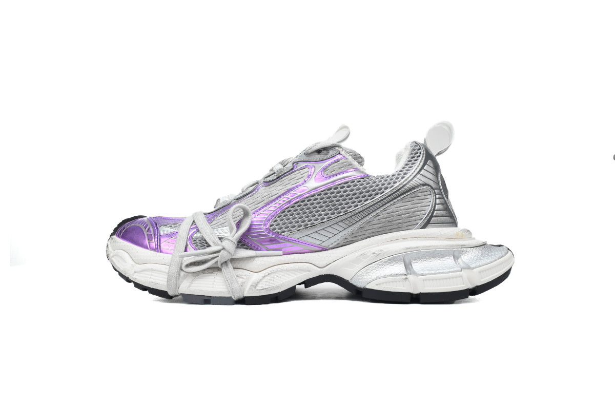 Balenciaga 3XL Sneakers "Grey Purple White"-retro thick sole dad shoes，Women's Shoe Sale / Men's Shoe Sale