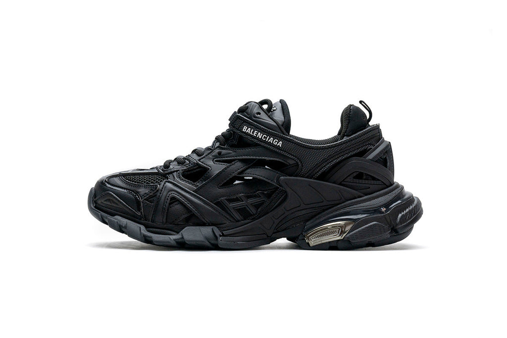 Balenciaga Track 2 Open Sneakers "Black"-retro thick sole dad shoes，Women's Shoe Sale / Men's Shoe Sale