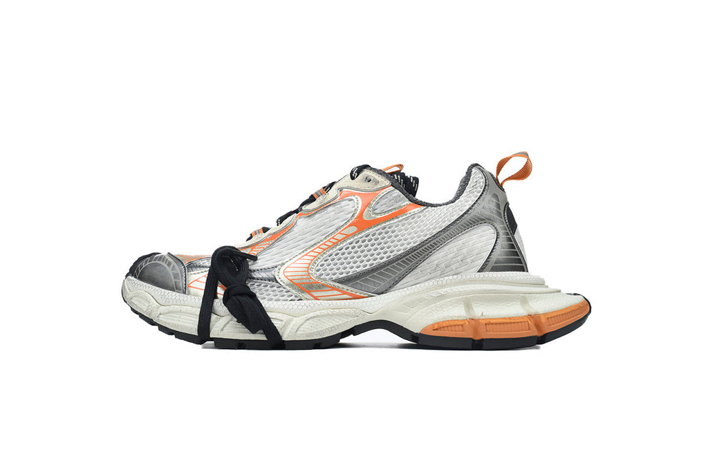 Balenciaga 3XL Sneaker "White Grey Orange"-retro thick sole dad shoes，Women's Shoe Sale / Men's Shoe Sale