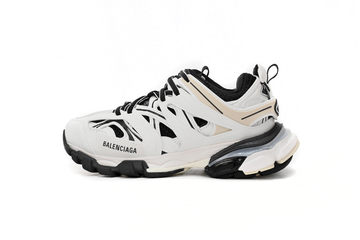 Balenciaga Track Sneakers "White Black Beige"-retro thick sole dad shoes，Women's Shoe Sale / Men's Shoe Sale