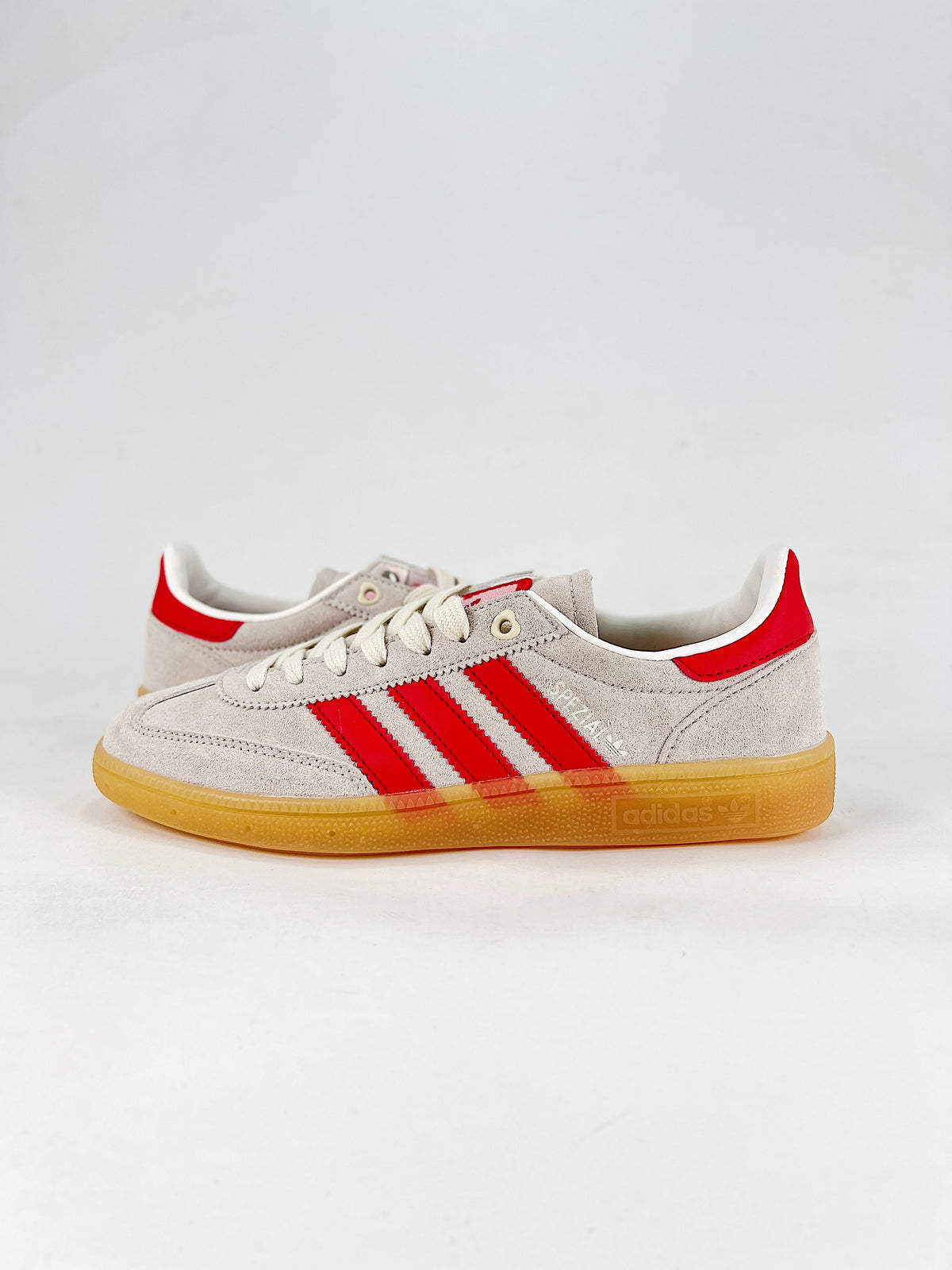 Adidas Handball Spezial Suede Sneakers "Off White Red Heart"-Classic sneakers，Adidas Women's Shoe Sale / Men's Shoe Sale