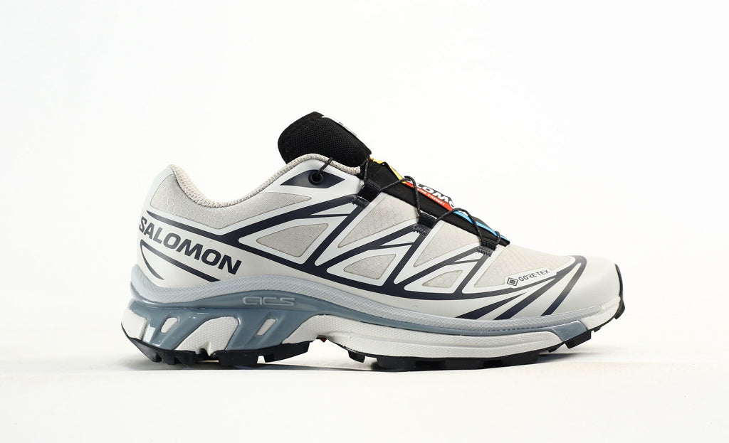 Salomon XT-6 GTX Trail Running Shoes "White Navy Blue"- outdoor hiking shoes/Women's Shoe Sale / Men's Shoe Sale