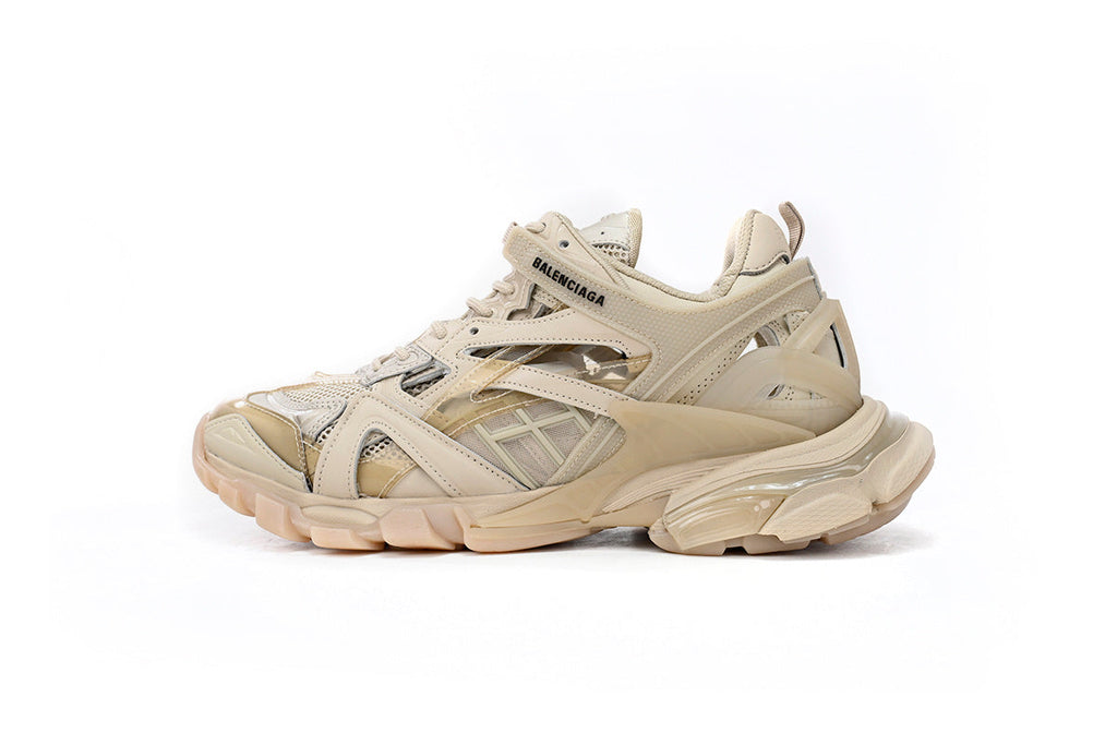 Balenciaga Track 2 Open Sneakers "Light Apricot"-retro thick sole dad shoes，Women's Shoe Sale / Men's Shoe Sale