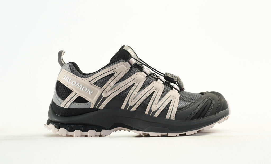 Salomon XA PRO 3D "Dark Grey Pink" Outdoor Trail Running Hiking Shoes- outdoor hiking shoes/Women's Shoe Sale / Men's Shoe Sale