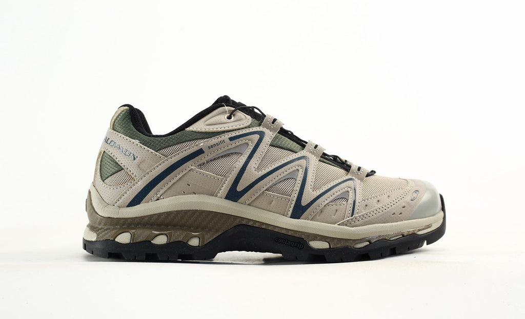 Salomon XT-Quest Trail Running & Hiking Shoes，“Vanilla Ice/Black/Bistro Green”